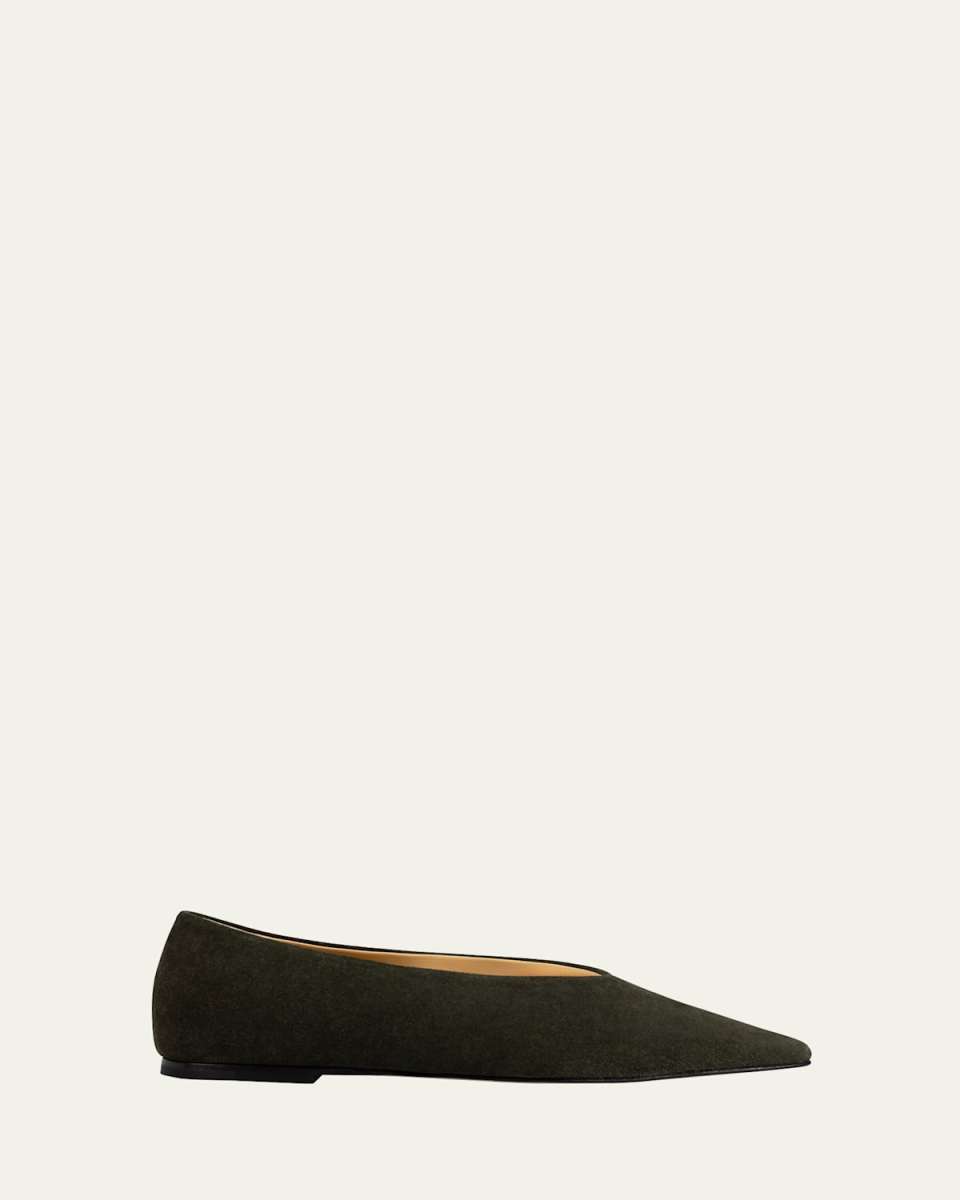 Topo Suede Ballerina Flats